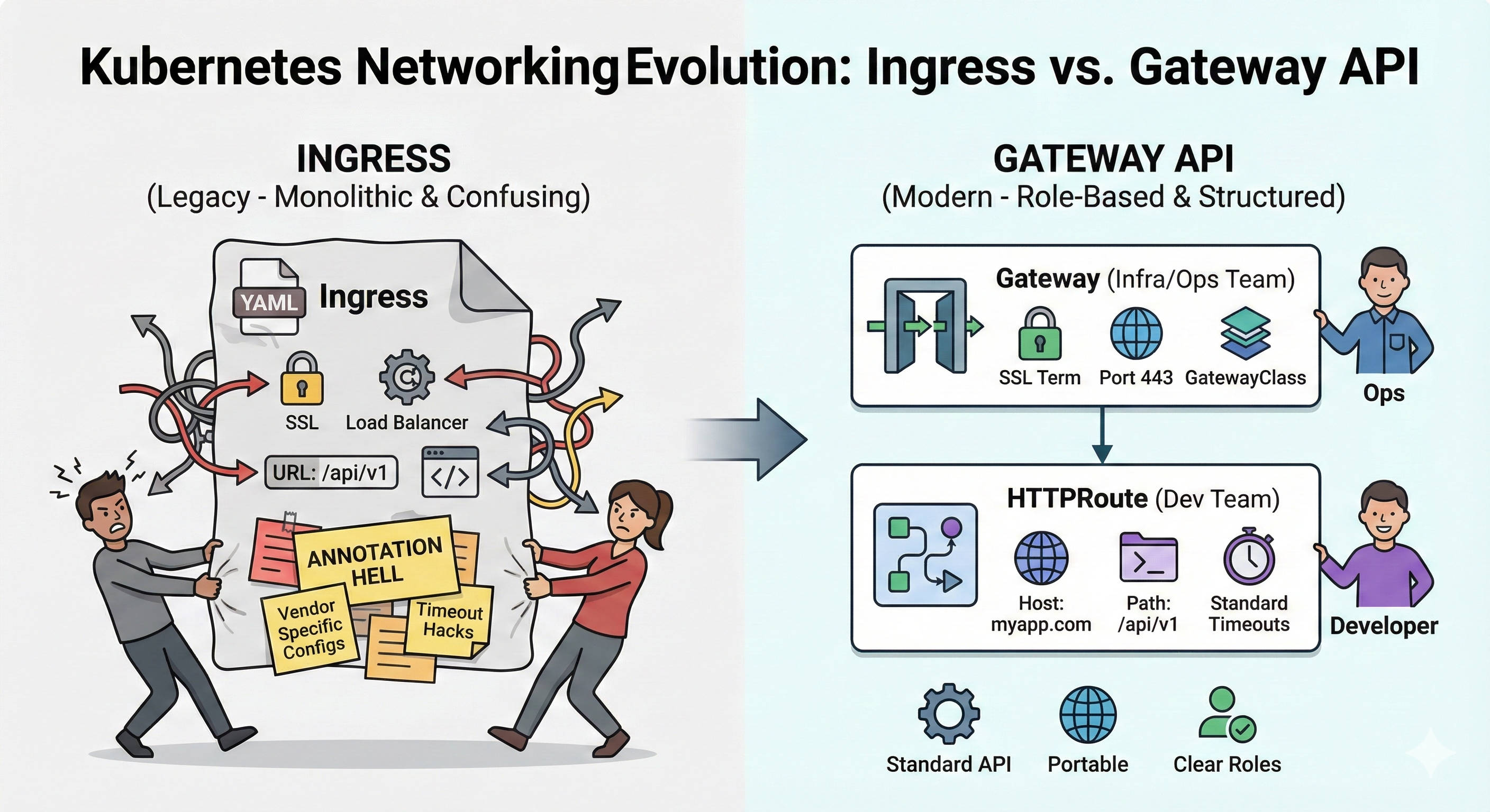 Comparison between Ingress and Gateway API